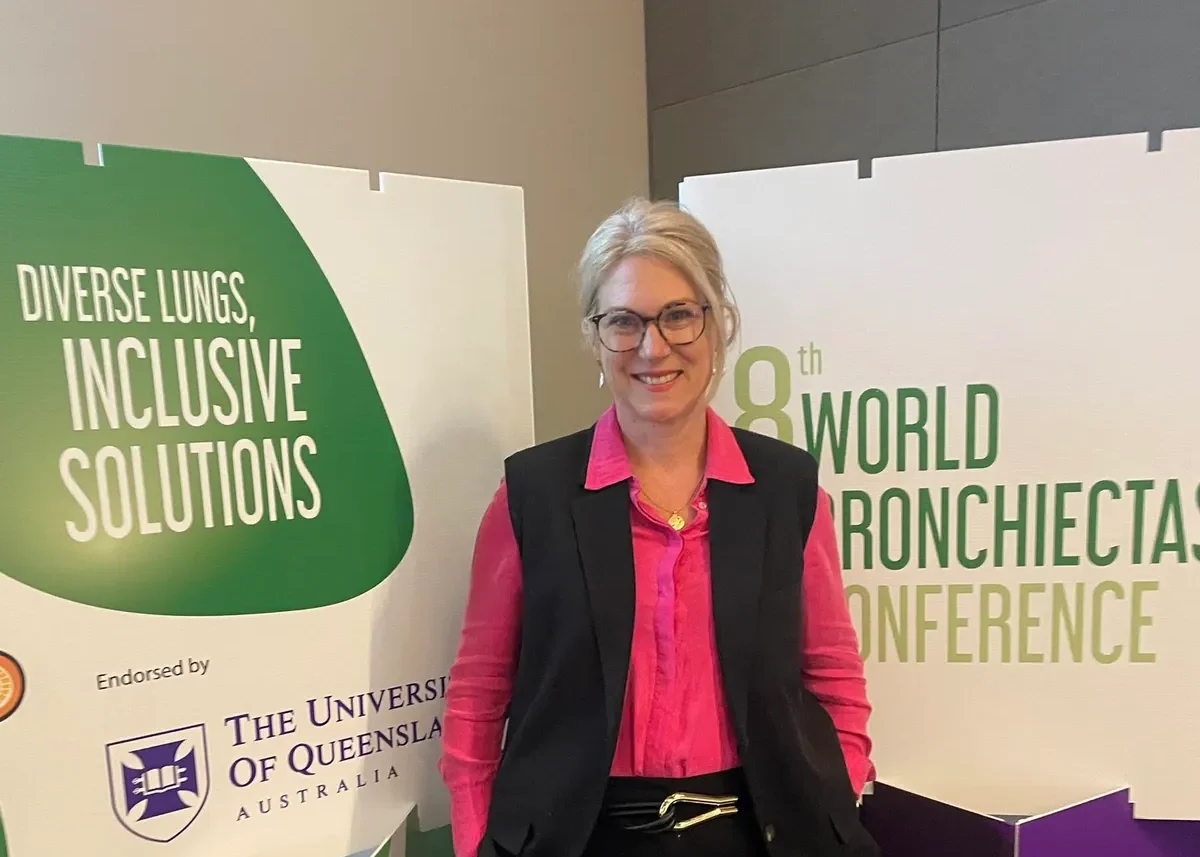 Caroline presenting at a Lung Foundation conference